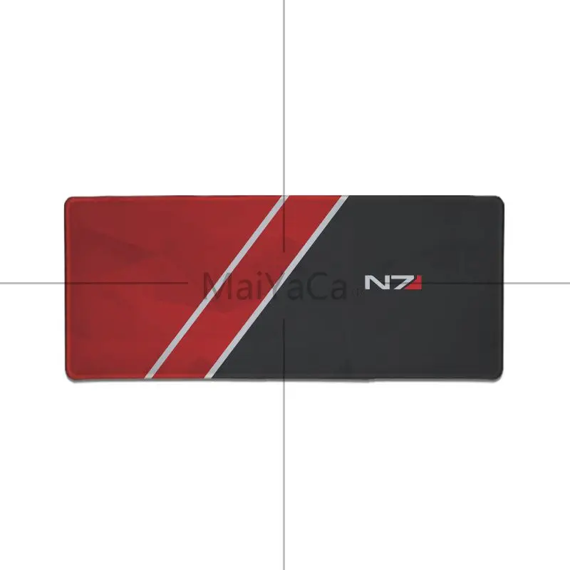 Lock Edge 30x80cm MaiYaCa Mass Effect N7 игровой логотип резиновый коврик для мыши игровой аниме мультфильм Принт Большой размер игровой коврик для мыши Коврик для клавиатуры Настольный коврик - Цвет: Lock Edge 30x80cm