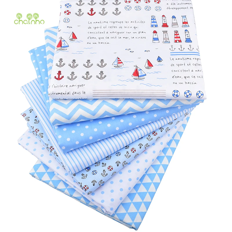 Ткань из саржевого хлопка с принтом Chainho для самостоятельного шитья/ткани узором