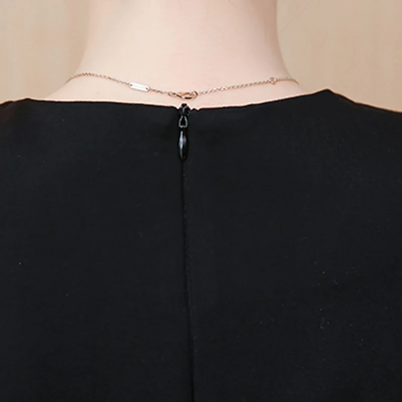 Женское мини платье большого размера модное черное с цветочной вышивкой бабочки