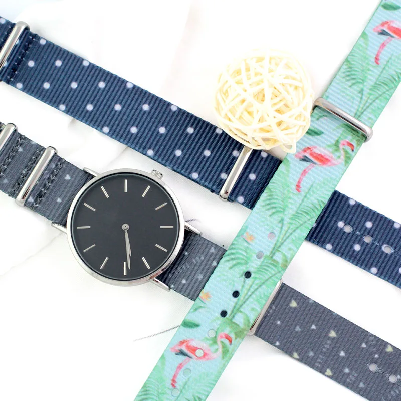 14 Colors Wholesale Heavy Duty Nylon Watchband NATO Strap 20mm 18mm Nylon Replacement Watch Band accessories