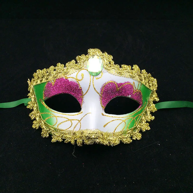 Красивая пудра с алмазным блеском Женская кружевная Цветочная маска для глаз