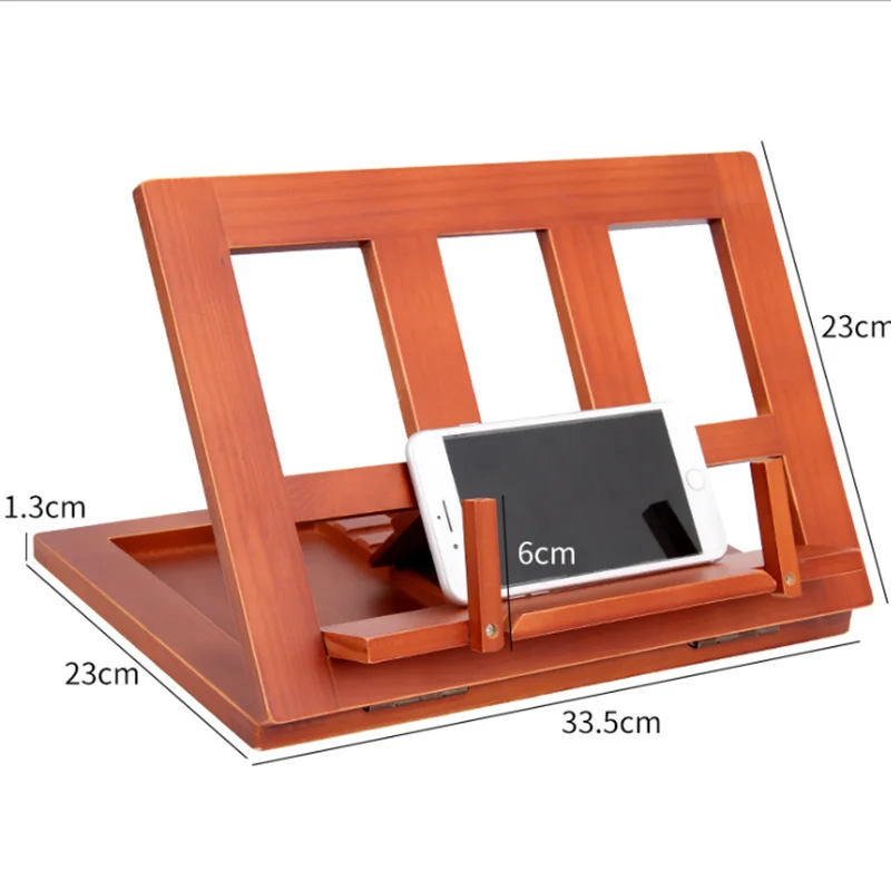 Деревянная подставка для чтения Книжная книг ноутбука планшета держатель плиты