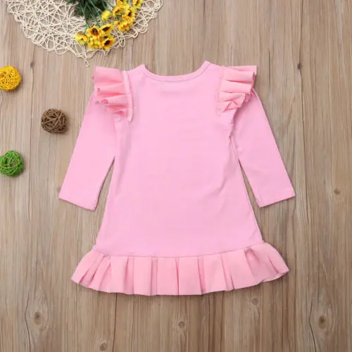 Детское праздвечерние платье принцессы с оборками летящим рукавом размер 1 -5 лет