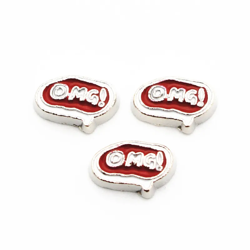 Wholesale 20pcs/lot Alloy OMG crystal floating charms jewelry for living glass memory lockets Accessories | Украшения и