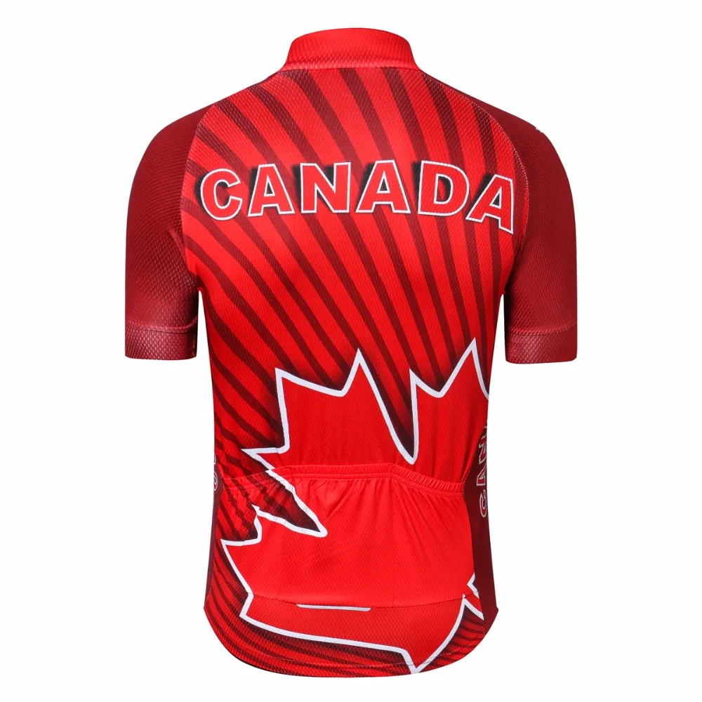Weimostar Красный Канада Джерси для велоспорта Мужской велосипед дышащая мужская