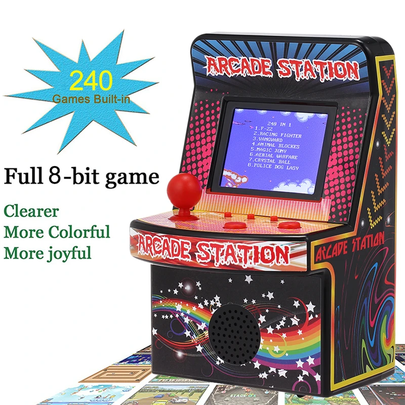 Портативные Ретро игры портативная игровая консоль 8 битная машина аркадные