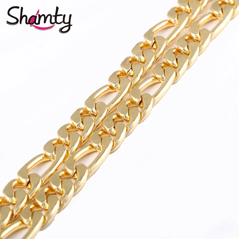 Shamty 10 мм модное ожерелье из чистого золота большая цепочка в виде змеи золотая