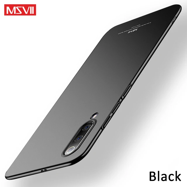 Black Для Xiao mi 9 8 чехол MSVII ультра тонкий матовый чехол автомобильный Магнитный палец кольцо чехол для Xiao mi 9 mi 9 8 SE UD Pro Lite чехол s - Цвет: Black