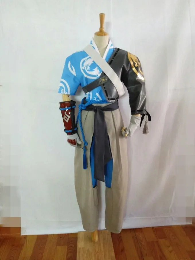 Подгоняйте Overwatch Hanzo Skin Young Master косплей костюм наряд|Игровые костюмы| |