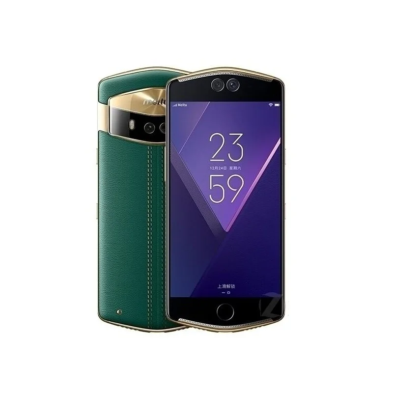 green Meitu V6 5,5 дюймов 3000 мАч Helio x30 tien core cpu 6G+ 128G 21MP Косметическая камера многоязычный чистый необновляемый чистый выпуск - Цвет: green