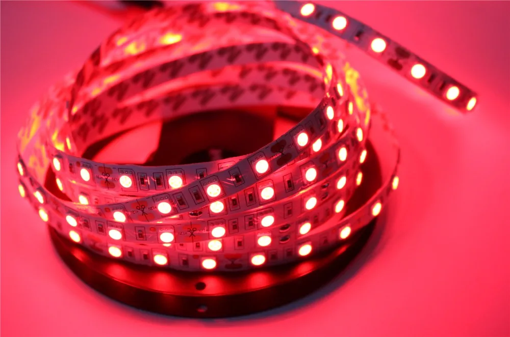 SMD 5050 Светодиодные ленты 5 м 60 светодиодов/M AC/DC 12V 24V гибкая лента диода 4000K NW RGB