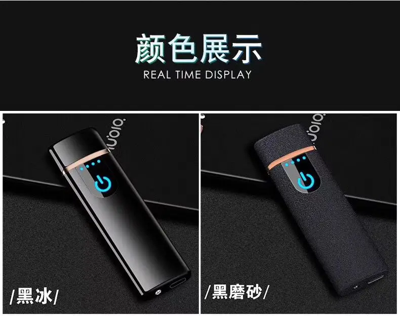 Лазерная зажигалка с логотипом, USB Электронная Вольфрамовая турбо-зажигалка с сенсорным плазменным ARC зажигалки ультра тонкая для сигарет курить
