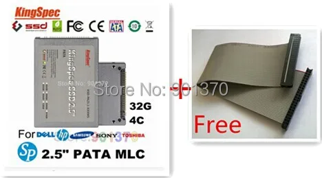Kingspec 2.5 &quotPATA SSD 32 ГБ 44pin 2.5&quot IDE Solid State Drive MLC Флэш Жесткий Диск Для IBM HP DELL SAMSUNG HDD |