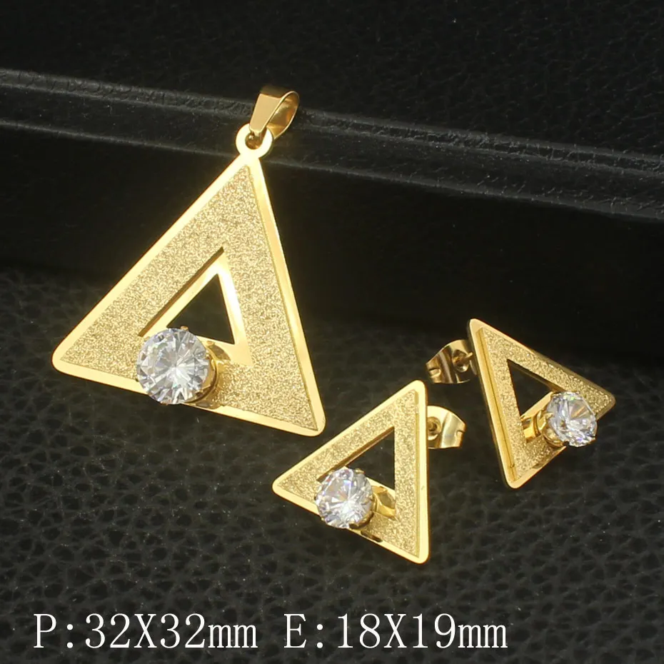 Новейшие модные геометрические ювелирные изделия из нержавеющей стали золотого