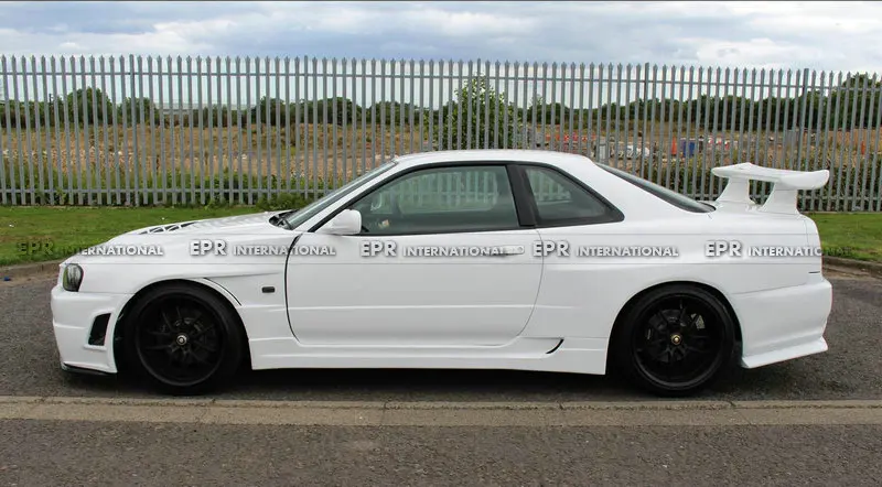 FRP передние крылья для Nissan Skyline R34 GTR BNR34 BV2 стиль стекловолокно переднее вентилируемое крыло обвес тюнинг для R34 GTR гонки