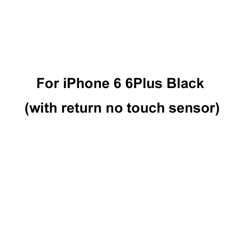For 6 6Plus Black YKaiserin сенсорный датчик отпечатков пальцев гибкий кабель для iPhone 5S 6 6 Plus 6S 6S Plus 7 7 Plus Кнопка возврата отпечатков пальцев Touch ID - Цвет: For 6 6Plus Black