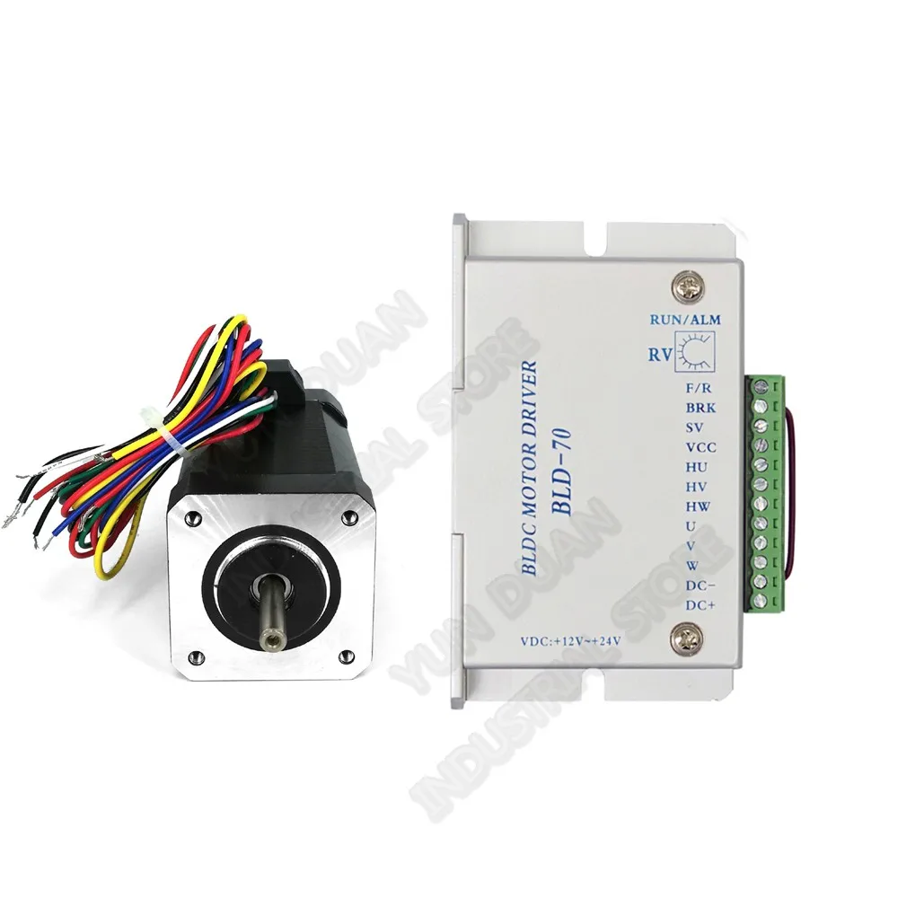 30 Вт BLDC бесщеточный мотор NEMA17 42 мм 0.1нм DC 24 В 3A 3000 об/мин высокая скорость