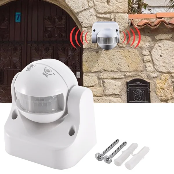 High quality 220V 240V 180 Degree Outdoor Security PIR Infrared Motion Sensor Switch Movement Detector Max 14m | Обустройство дома