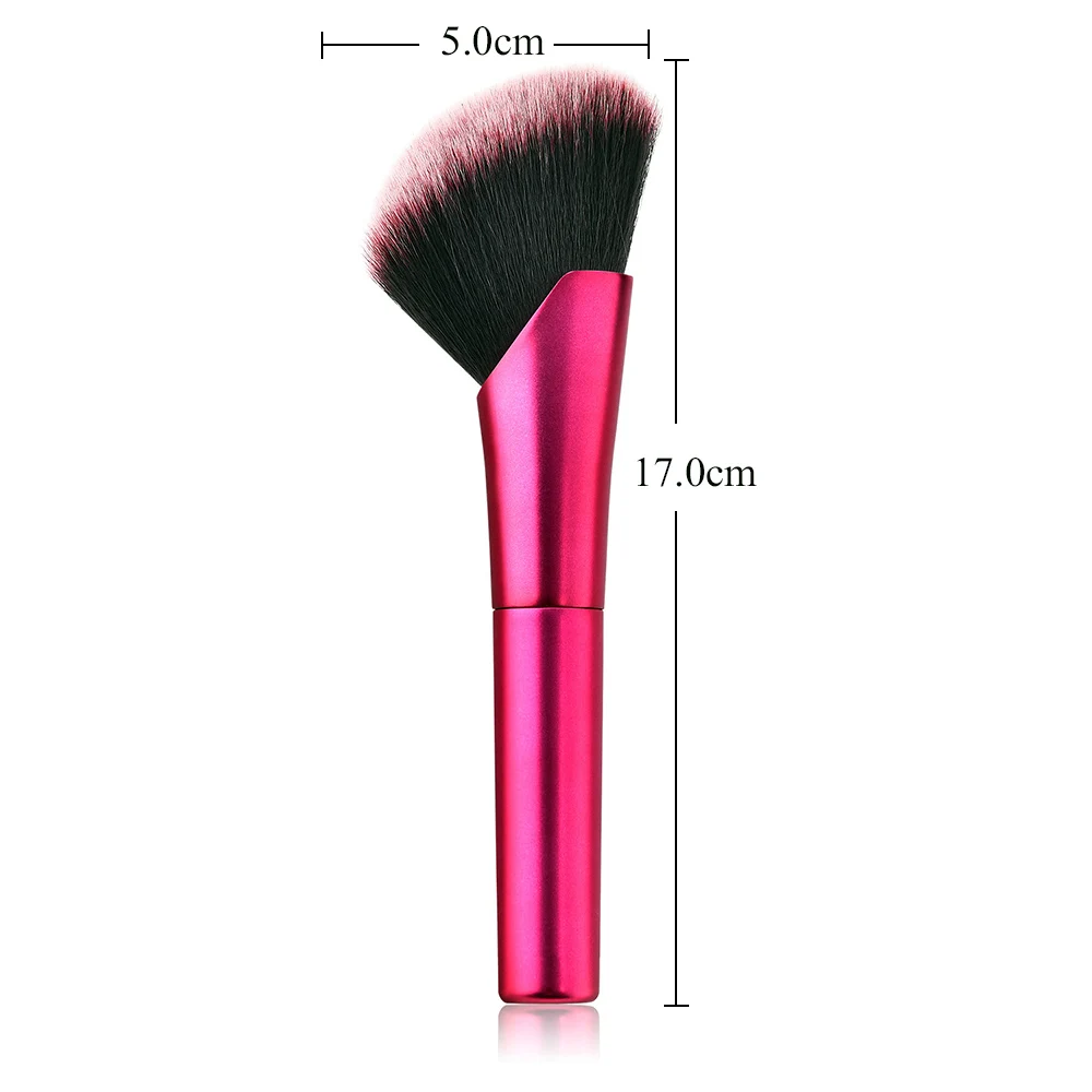 1pcs Big FLD 1 шт. кисть для пудры для лица набор кистей для макияжа с алюминиевой ручкой высокое качество набор кистей для румян - Handle Color: 1pcs Big