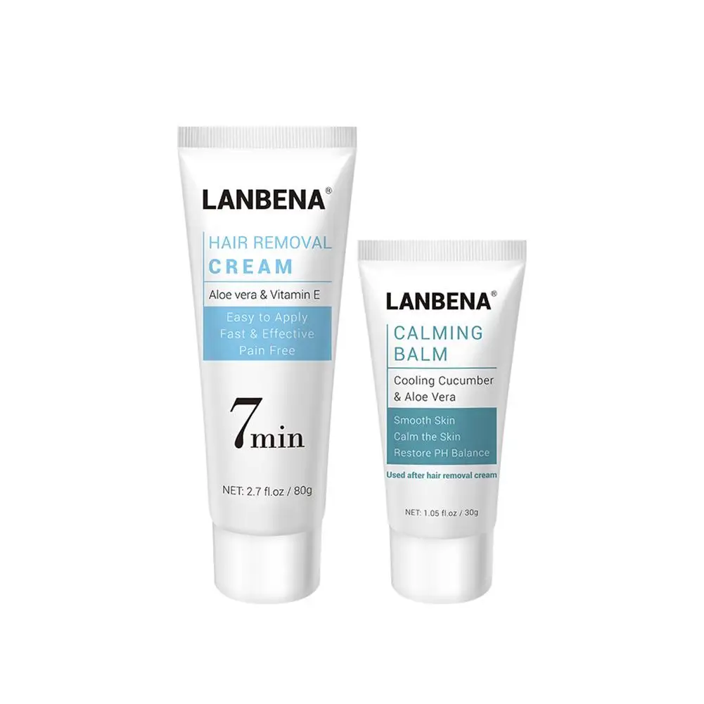LANBENA 1 Набор крем для удаления волос депиляция успокаивающий бальзам женщин