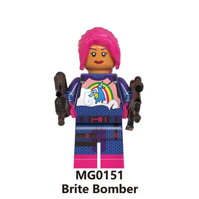 Кораллово-Красный Горячая игра Fortnight battle royale Jonesy Male Explorer Fortress night Skull Trooper Kit друзья строительные блоки игрушки - Цвет: Кораллово-Красный