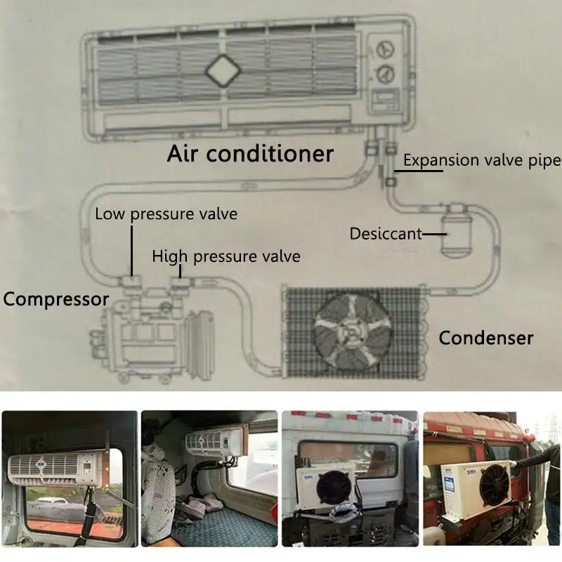 Высокое качество 12 V/24 V автомобильный Кондиционер многофункциональный настенный вентилятор охлаждения цифровой Дисплей для автомобиля Караван грузовик Портативный