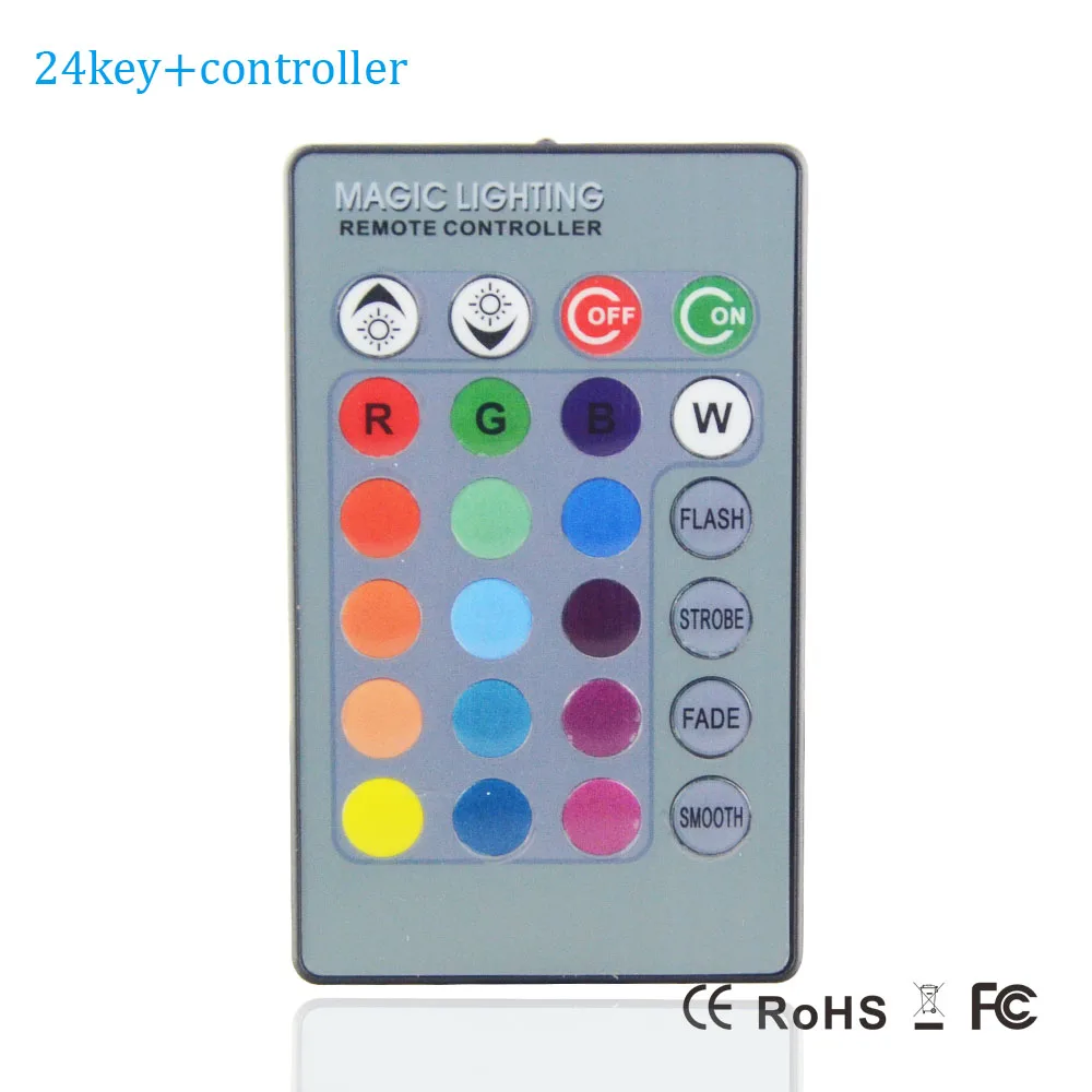Диодная лампочка E27 RGB 5 Вт 85 265 в 16 цветов светодиодный светильник с 24 клавишами ИК