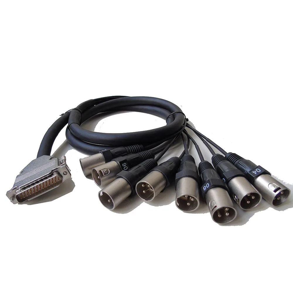 DB25 до 8 каналов XLR папа 5 футов D Sub гибкий кабель Соединительный отсек модульный