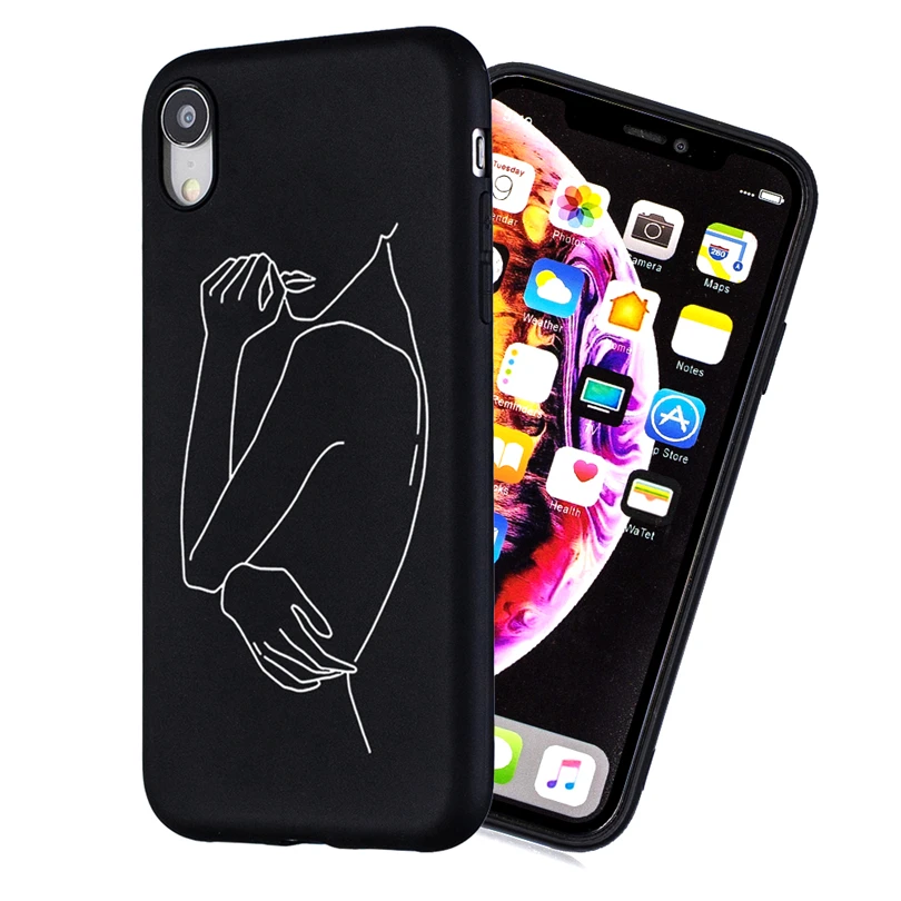 Ультратонкий чехол для телефона iPhone X XR XS Max с рисунком 5 6 7 8 5S 6S SE силиконовый из