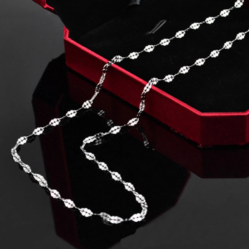 Тонкий серебряный цвет шикарное ожерелье для Loveliness женщин Девушка шеи ювелирные