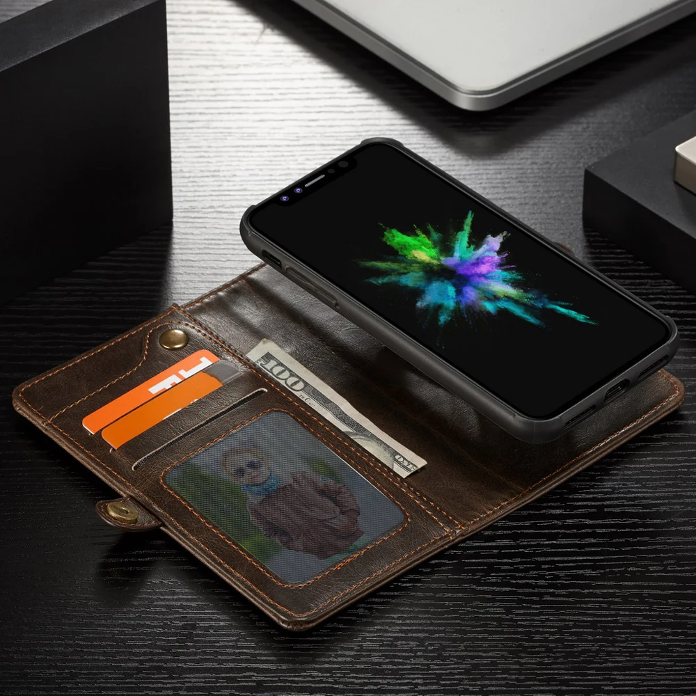 Чехол-Кошелек с ремешком и отделением для карт чехол Apple iPhone XS Max Роскошный из
