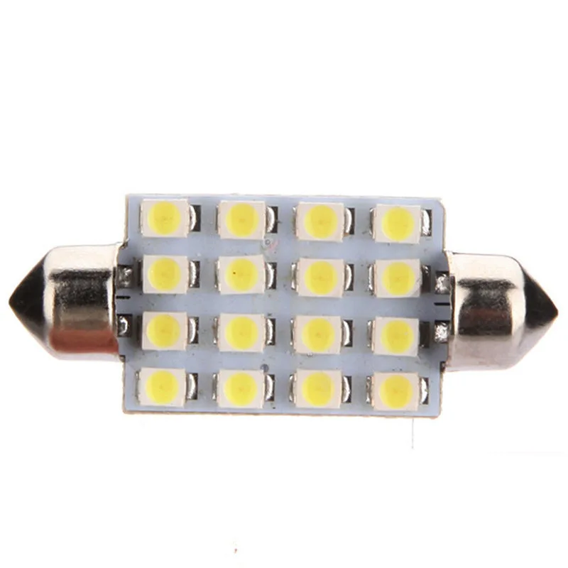Лейтес 300 шт. 31 мм 36 мм/39 мм/41 3528 1210 SMD 16 светодиодный Авто купольная гирлянда для