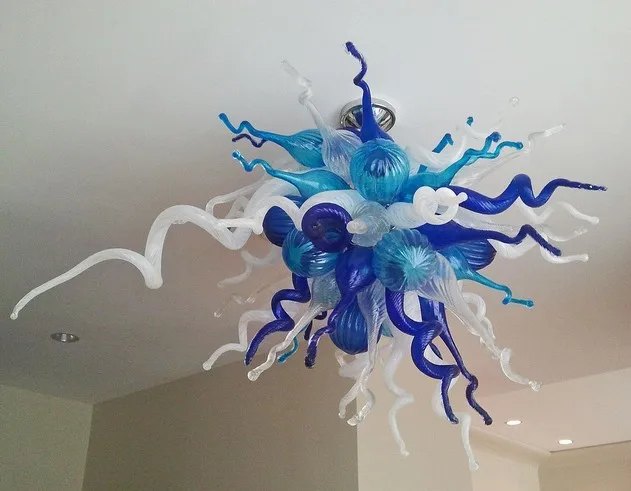 

Home Decoration Modern hand blown art multi colored glass chandelier