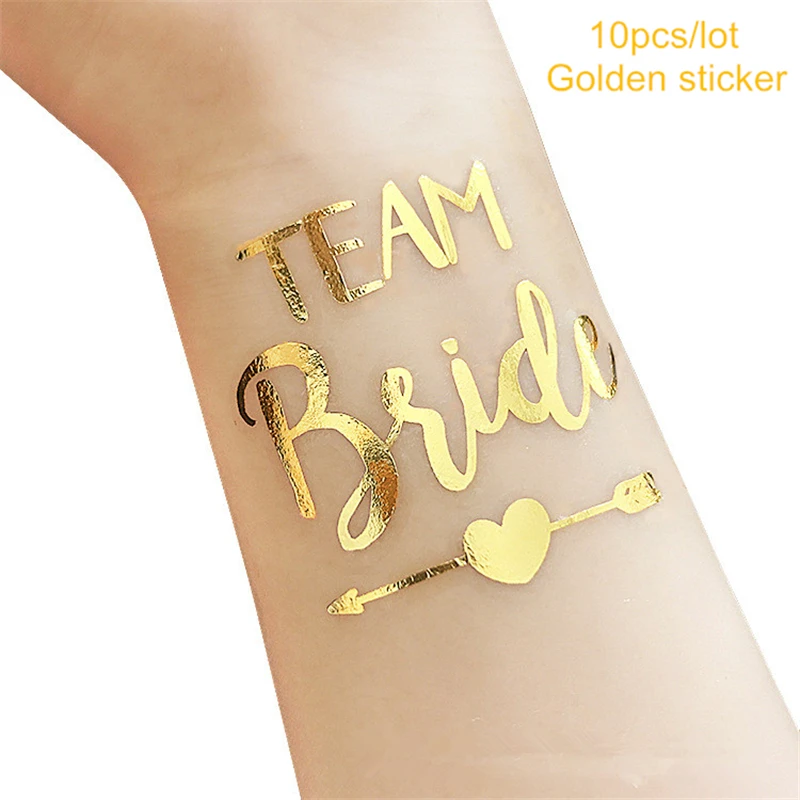 Sticker TEAM BRIDE Невеста команда татуировки Бейсбол Кепки девичник вечерние шапка с надписью "Bride To Be" сделай сам "вечерние украшения на День святого Валентина свадебные украшения поставки, W - Цвет: Sticker TEAM BRIDE