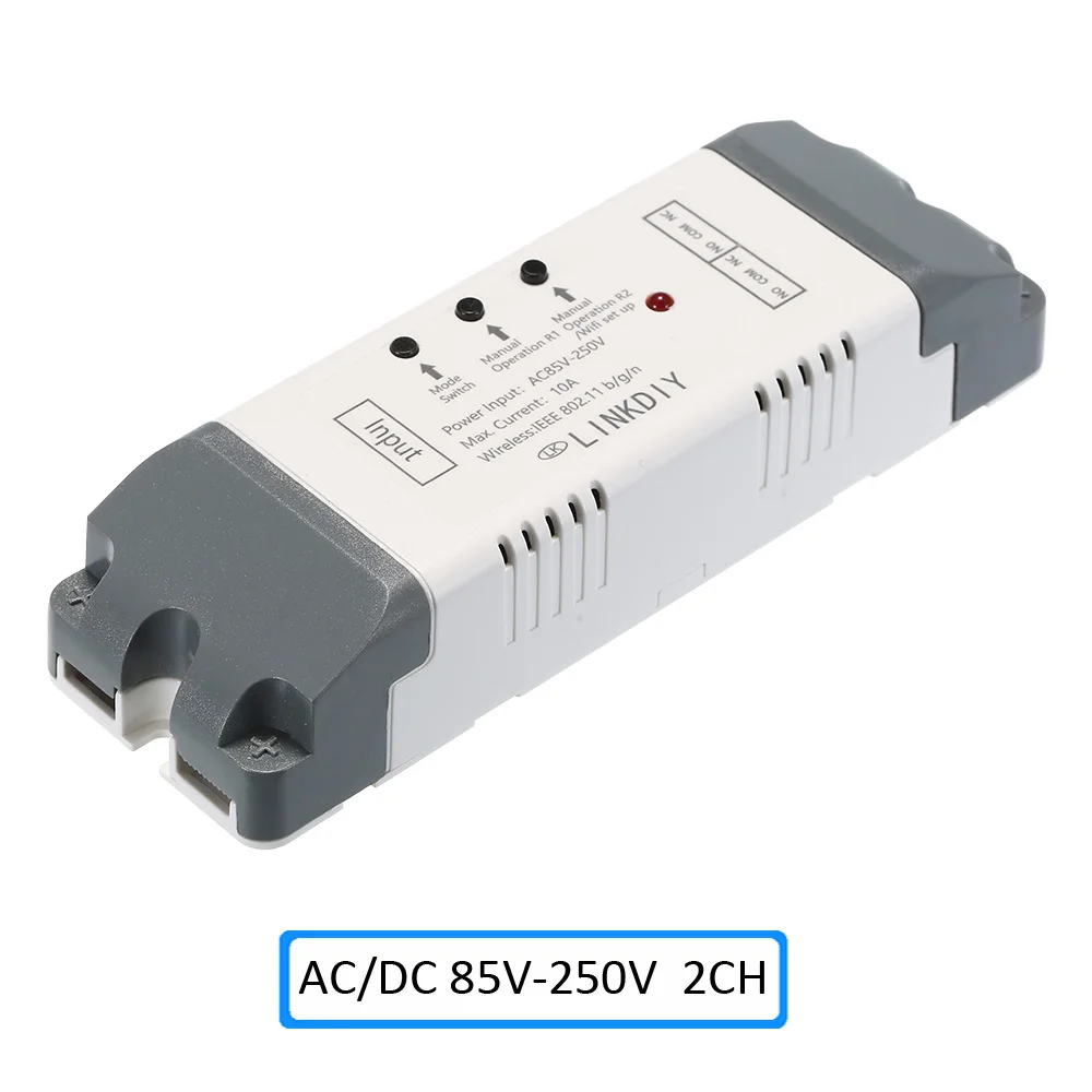 85V-250V 2CH Универсальный умный Wifi переключатель модуль управления Лер 2CH AC85-250V беспроводной переключатель таймер телефон приложение дистанционное управление для Alexa Google дома - Комплект: 85V-250V 2CH