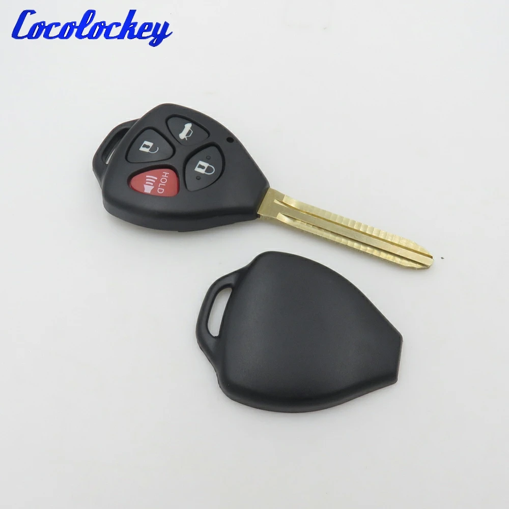Cocolockey чехол для дистанционного ключа с 4 кнопками Toyota Camry RAV4 Avalon Matrix Venza Yaris без