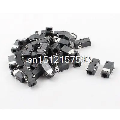 

40 Pcs 6-Pin SMD SMT PCB Mount 3.5mm Jack Power Socket Connector