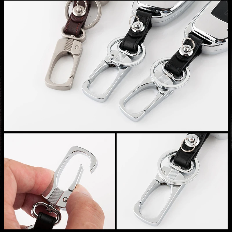 Чехол для автомобильного ключа из цинкового сплава и кожи чехол Hyundai Elantra Veloster SR i20