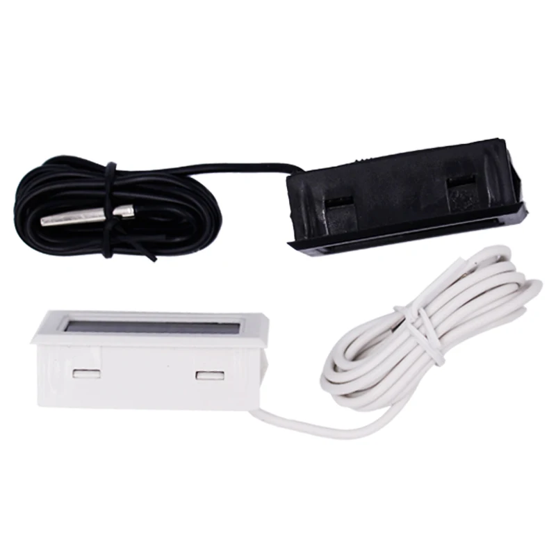 200 шт./лот цифровой мини термометр с ЖК дисплеем и датчиком температуры для