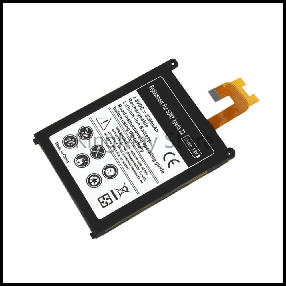 2 шт./лот Перезаряжаемые батарея z2 LIS1543ERPC, запасная батарея, батарея для sony Xperia Z2 L50 L50W L50U L50T D6502 D6503 батарея