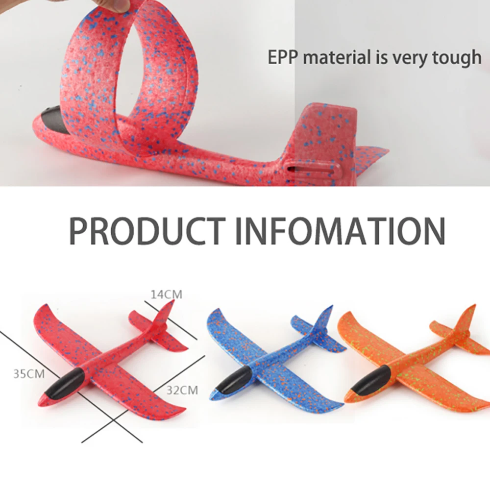Детский самолет модель игрушки ручной бросок летательный аппарат светильник