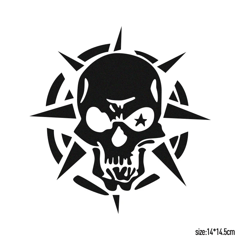 10 шт. Ghost Rider Призрак Череп смешно бампер Стикеры глаз череп Персонализированные Наклейки для автомобиля