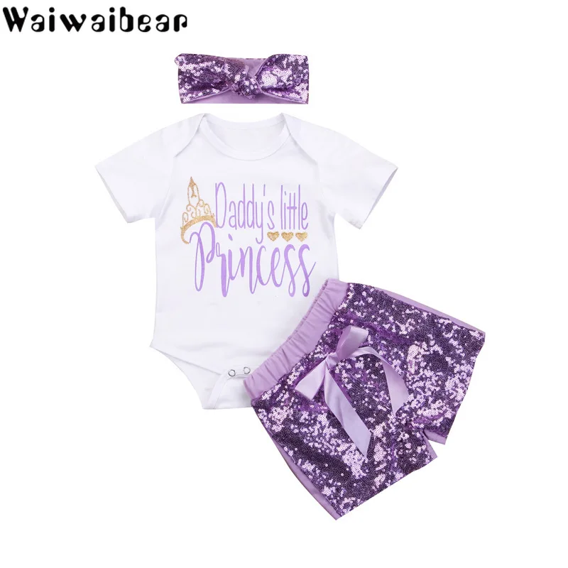 Waiwaibear Summer New Baby Suits Newborn Clothes Short Sleeve Rompers + Pants 2PCS Infant Clothing Sets ZT6 | Детская одежда и