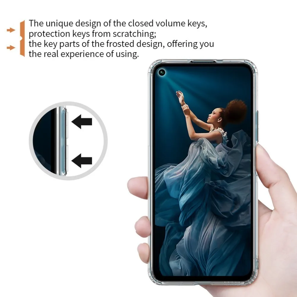 Для Huawei Honor 20 чехол Nillkin прозрачный мягкий для телефона из силикона/ТПУ задняя