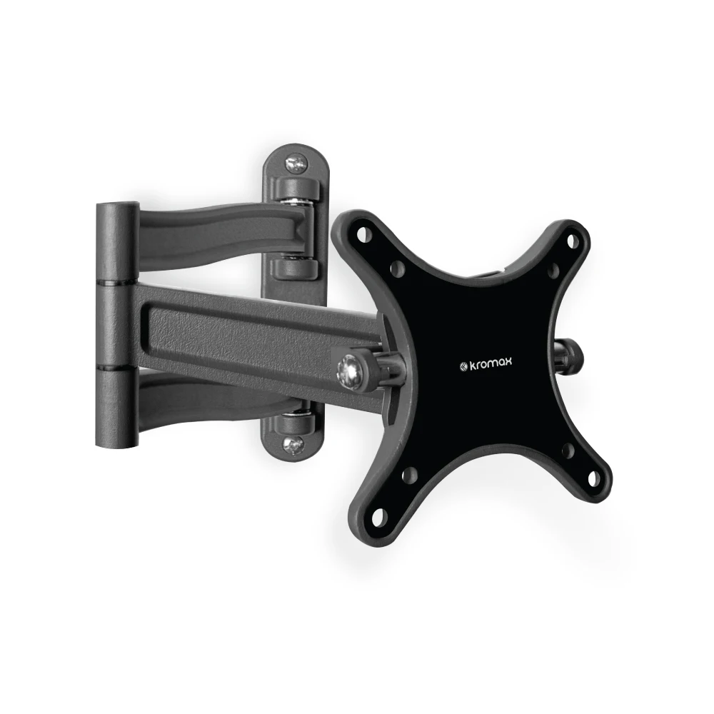 ТВ Кронштейн Kromax TECHNO 1 grey (Настенный наклонно поворотный алюминий диагональ