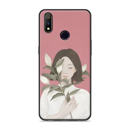 A2 6," Coque Fundas для OPPO Realme 3 pro Чехол seven girl цветок Мягкий Силиконовый ТПУ чехол для телефона Realme3 pro защитные чехлы - Цвет: A2