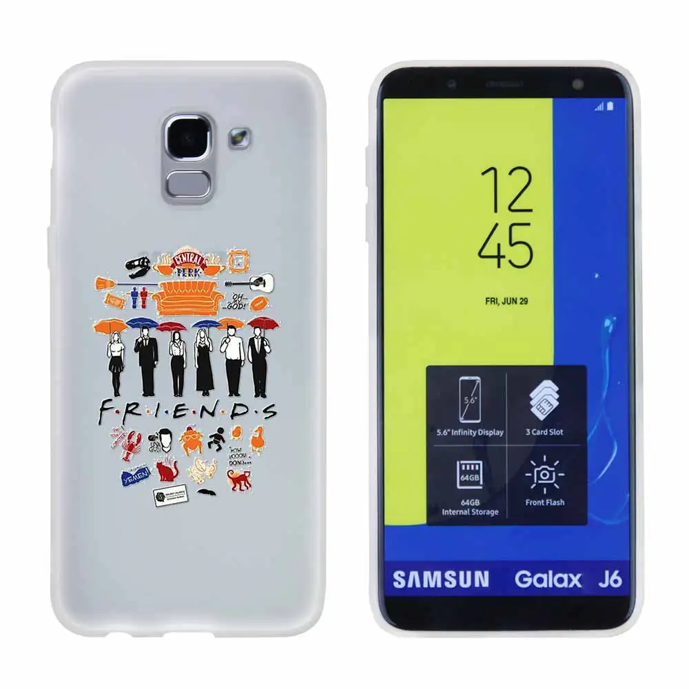 3D printing Кофейня Кофе из телесериала «Друзья для чехол для телефона samsung Galaxy j6 J8 J7 J5 J3 J4 Plus J610 Prime Мягкий силиконовый чехол - Цвет: 3D printing