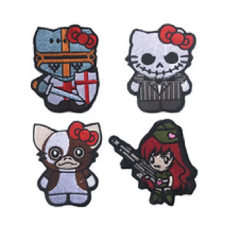 

GUN GIRL Patches Embroidery Patches Loop And Hook Embroidery Patches