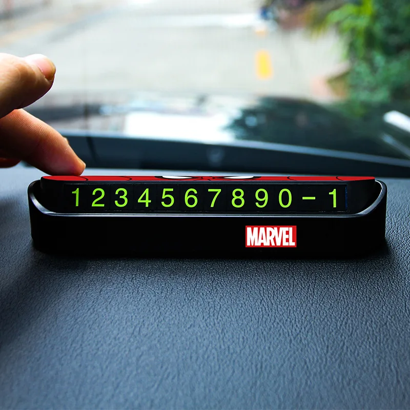 Marvel Temporary Parking Number Plate 2019 Various New Styles Let The Hero Guard You |