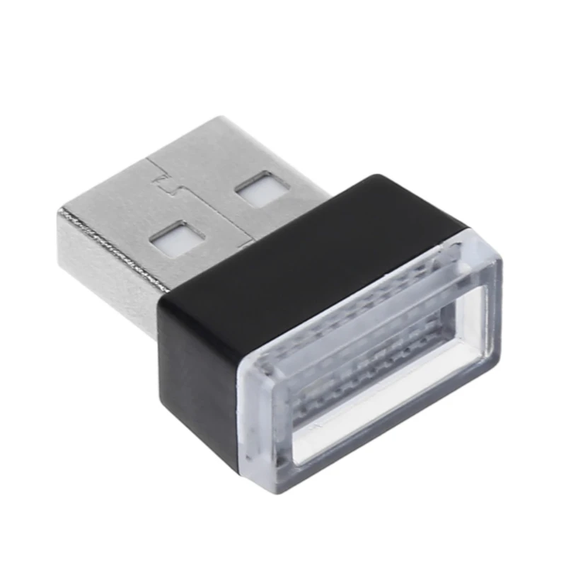 1 шт. автомобильные атмосферные огни Светодиодный Мини USB прикуриватель декоративные огни лампа USB атмосферный Свет Горячая Высокое качество